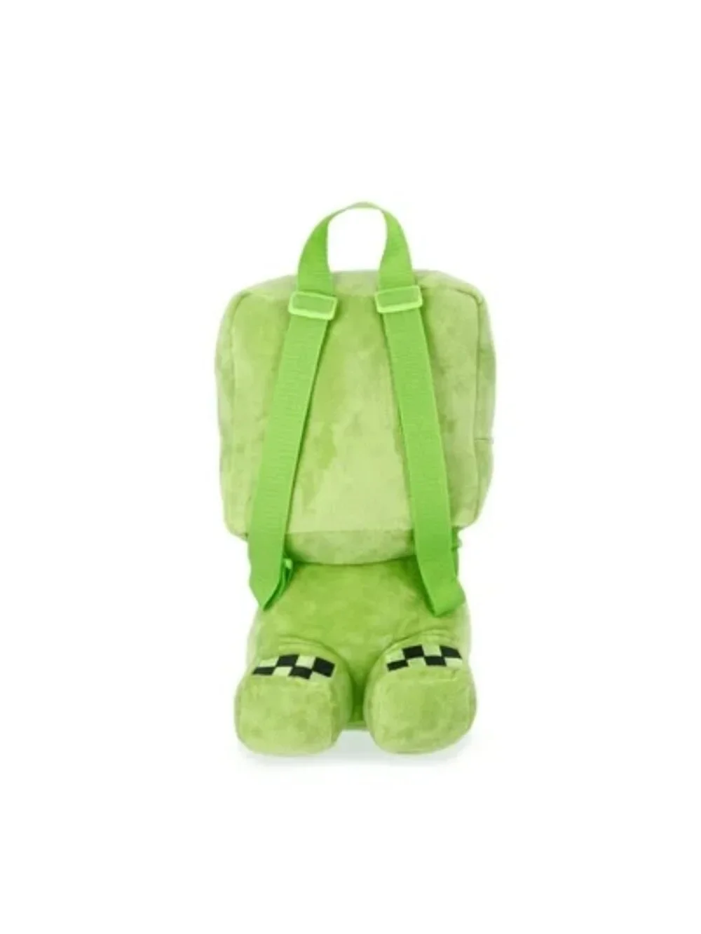 Minecraft Unisex Kids Plush Creeper Backpack, Green
